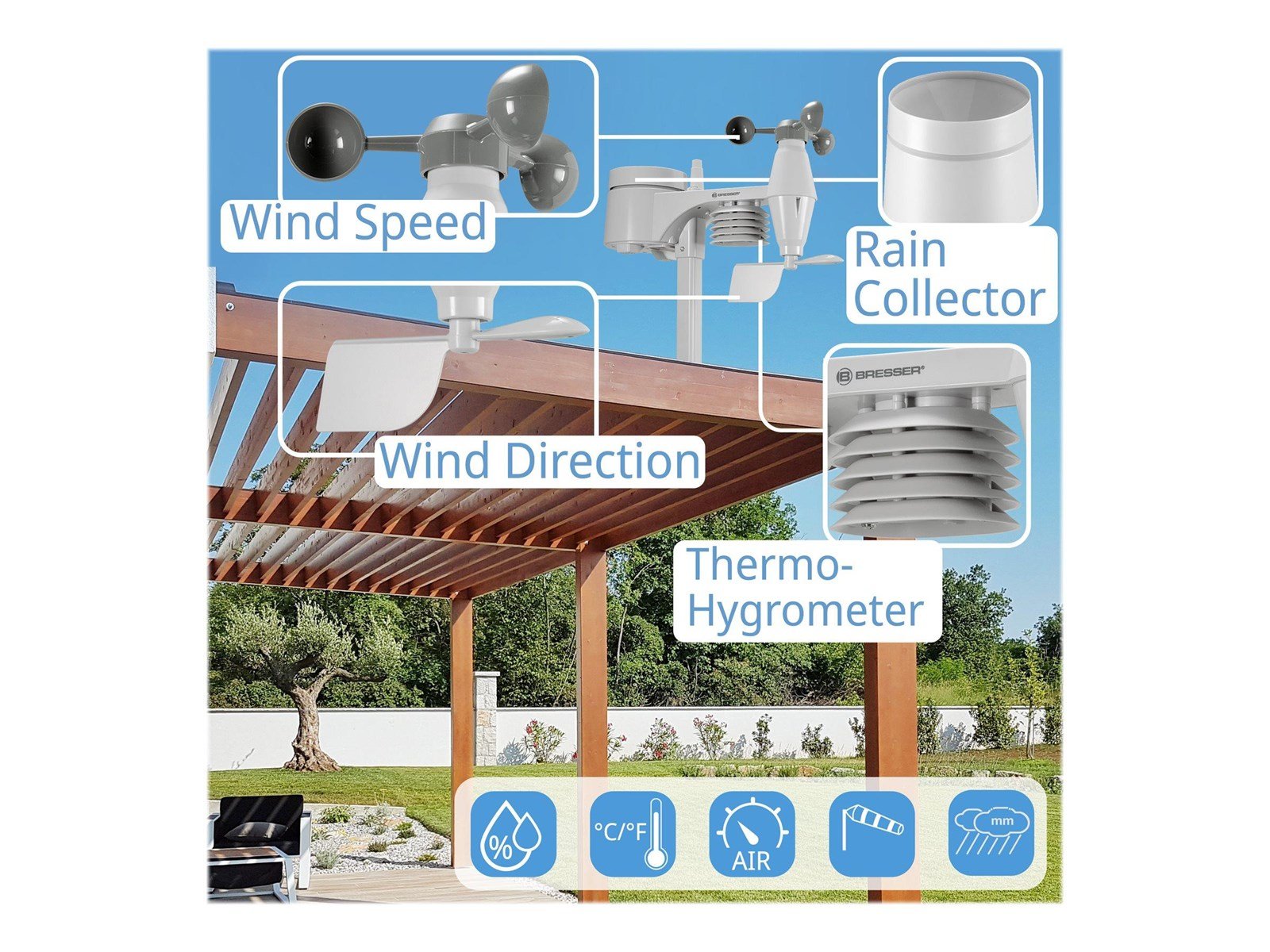 Bresser Optics Bresser 5-in-1 Comfort - weather station Bresser Optics Bresser 5-in-1 Comfort - weather station